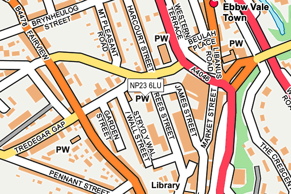 NP23 6LU map - OS OpenMap – Local (Ordnance Survey)