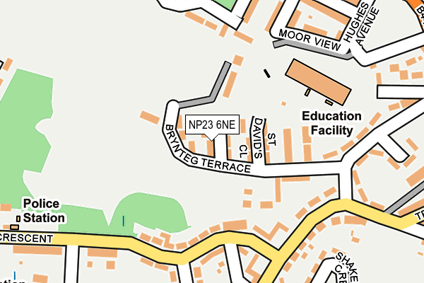 NP23 6NE map - OS OpenMap – Local (Ordnance Survey)