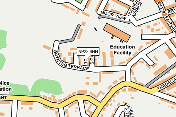 NP23 6NH map - OS OpenMap – Local (Ordnance Survey)
