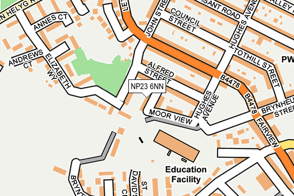NP23 6NN map - OS OpenMap – Local (Ordnance Survey)