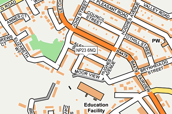 NP23 6NQ map - OS OpenMap – Local (Ordnance Survey)