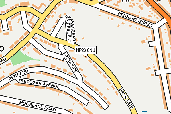 NP23 6NU map - OS OpenMap – Local (Ordnance Survey)