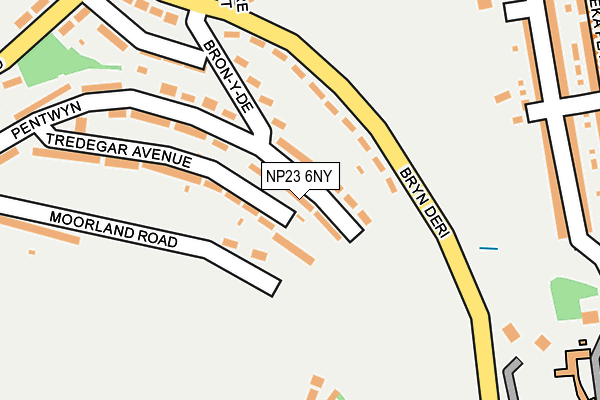 NP23 6NY map - OS OpenMap – Local (Ordnance Survey)