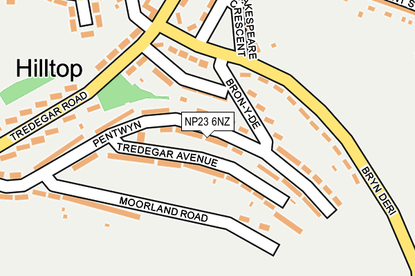 NP23 6NZ map - OS OpenMap – Local (Ordnance Survey)