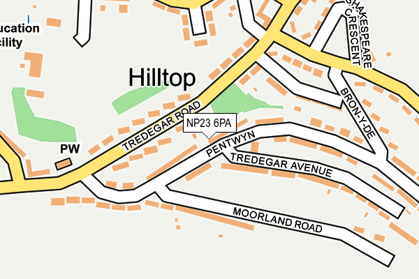 NP23 6PA map - OS OpenMap – Local (Ordnance Survey)