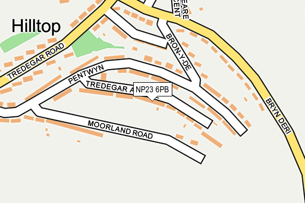 NP23 6PB map - OS OpenMap – Local (Ordnance Survey)
