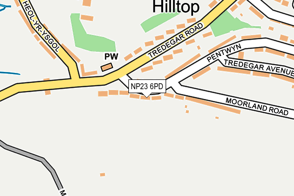 NP23 6PD map - OS OpenMap – Local (Ordnance Survey)