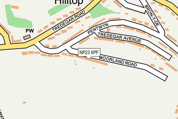 NP23 6PF map - OS OpenMap – Local (Ordnance Survey)