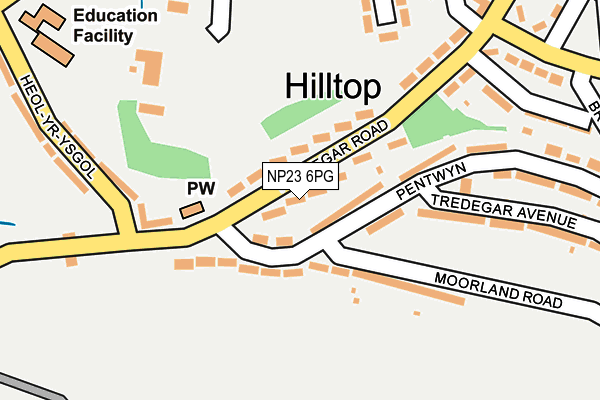 NP23 6PG map - OS OpenMap – Local (Ordnance Survey)