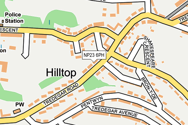 NP23 6PH map - OS OpenMap – Local (Ordnance Survey)