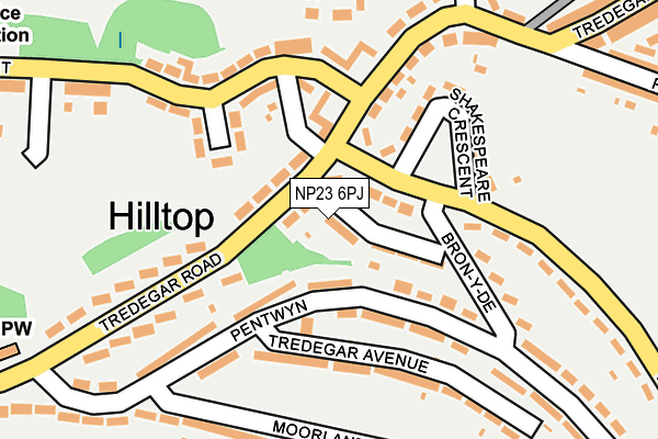 NP23 6PJ map - OS OpenMap – Local (Ordnance Survey)