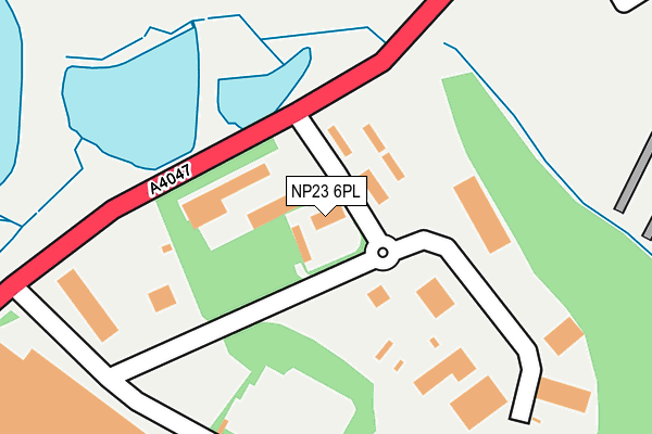 NP23 6PL map - OS OpenMap – Local (Ordnance Survey)