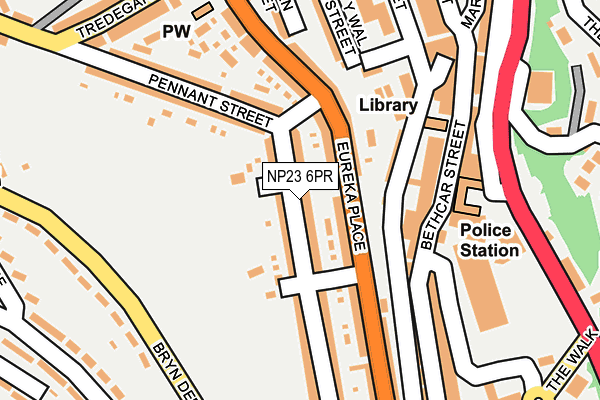 NP23 6PR map - OS OpenMap – Local (Ordnance Survey)
