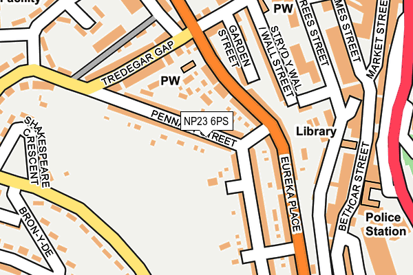 NP23 6PS map - OS OpenMap – Local (Ordnance Survey)