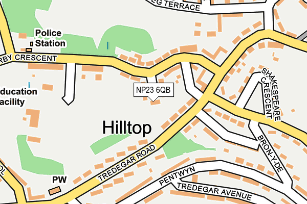 NP23 6QB map - OS OpenMap – Local (Ordnance Survey)