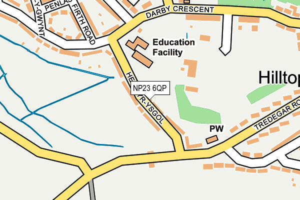 NP23 6QP map - OS OpenMap – Local (Ordnance Survey)