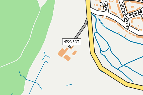 NP23 6QT map - OS OpenMap – Local (Ordnance Survey)