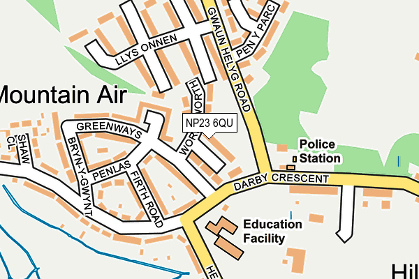 NP23 6QU map - OS OpenMap – Local (Ordnance Survey)