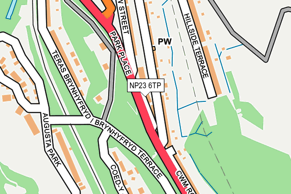 NP23 6TP map - OS OpenMap – Local (Ordnance Survey)