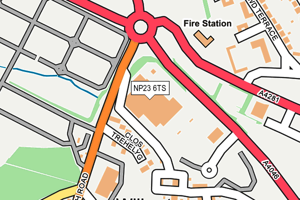 NP23 6TS map - OS OpenMap – Local (Ordnance Survey)