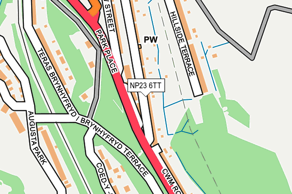 NP23 6TT map - OS OpenMap – Local (Ordnance Survey)