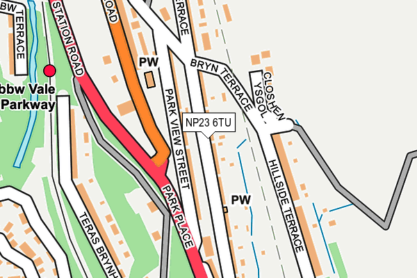 NP23 6TU map - OS OpenMap – Local (Ordnance Survey)