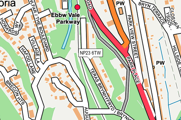 NP23 6TW map - OS OpenMap – Local (Ordnance Survey)
