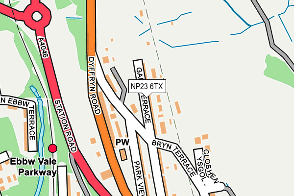 NP23 6TX map - OS OpenMap – Local (Ordnance Survey)