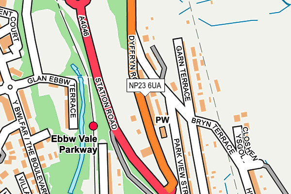 NP23 6UA map - OS OpenMap – Local (Ordnance Survey)