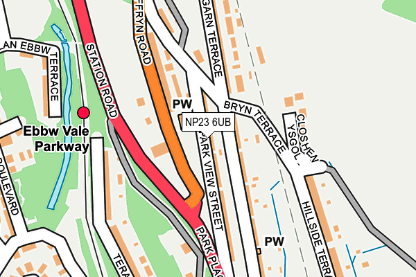 NP23 6UB map - OS OpenMap – Local (Ordnance Survey)