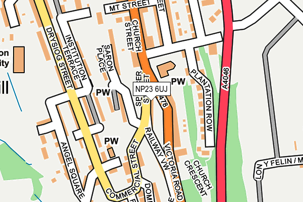 NP23 6UJ map - OS OpenMap – Local (Ordnance Survey)