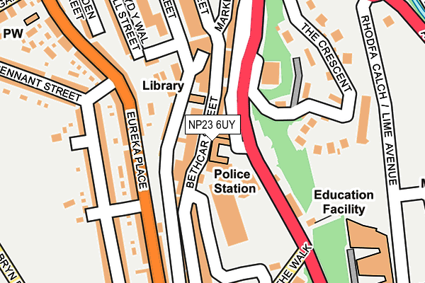 NP23 6UY map - OS OpenMap – Local (Ordnance Survey)