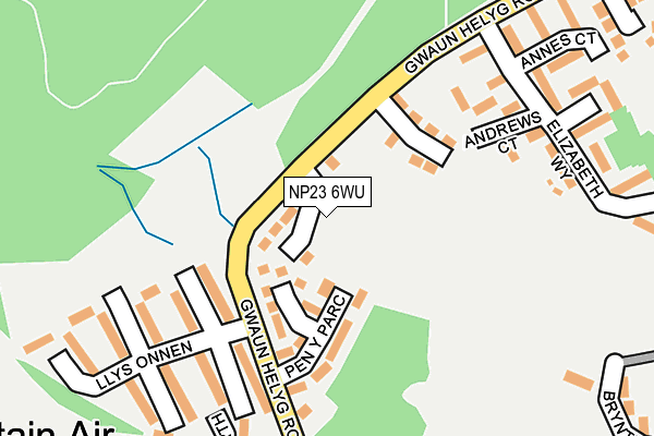 NP23 6WU map - OS OpenMap – Local (Ordnance Survey)