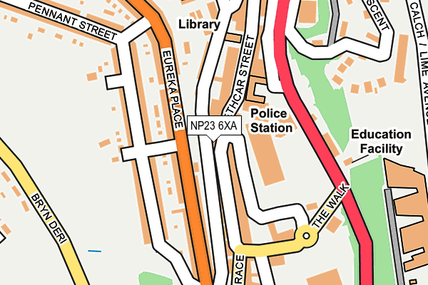 NP23 6XA map - OS OpenMap – Local (Ordnance Survey)