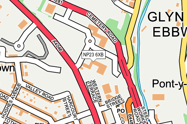 NP23 6XB map - OS OpenMap – Local (Ordnance Survey)