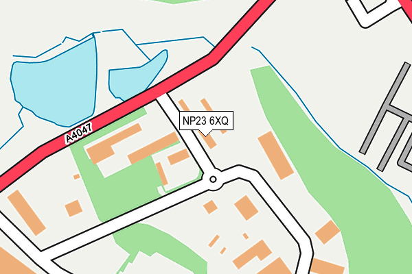 NP23 6XQ map - OS OpenMap – Local (Ordnance Survey)
