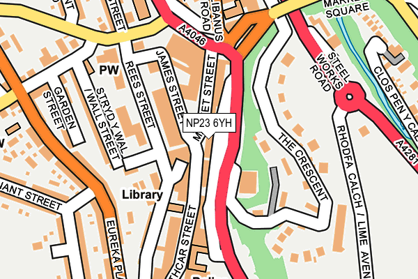 NP23 6YH map - OS OpenMap – Local (Ordnance Survey)