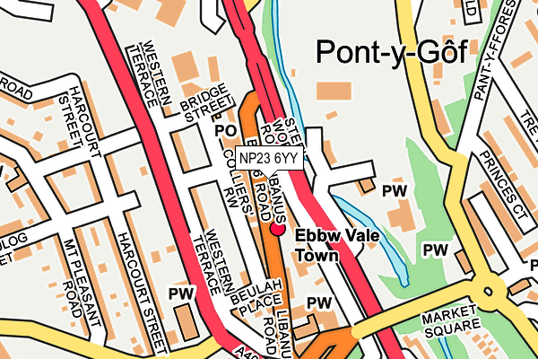 NP23 6YY map - OS OpenMap – Local (Ordnance Survey)