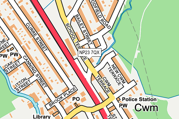 NP23 7QX map - OS OpenMap – Local (Ordnance Survey)