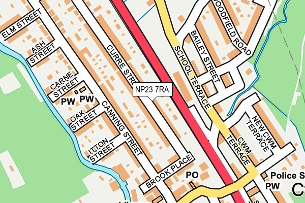NP23 7RA map - OS OpenMap – Local (Ordnance Survey)