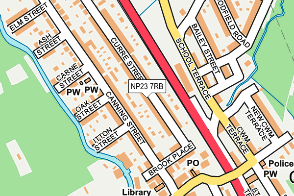 NP23 7RB map - OS OpenMap – Local (Ordnance Survey)