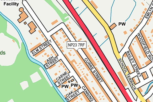 NP23 7RF map - OS OpenMap – Local (Ordnance Survey)