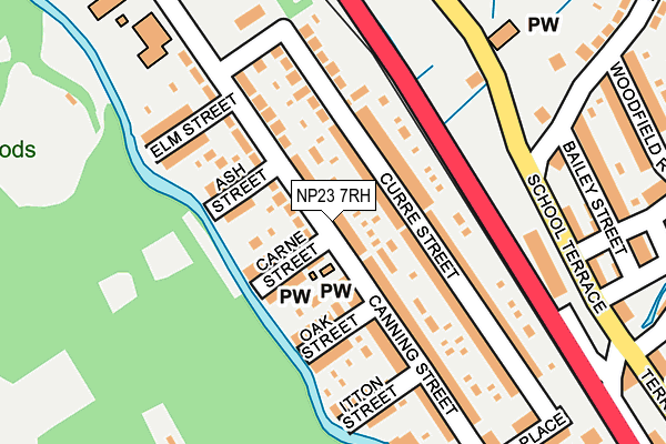 NP23 7RH map - OS OpenMap – Local (Ordnance Survey)