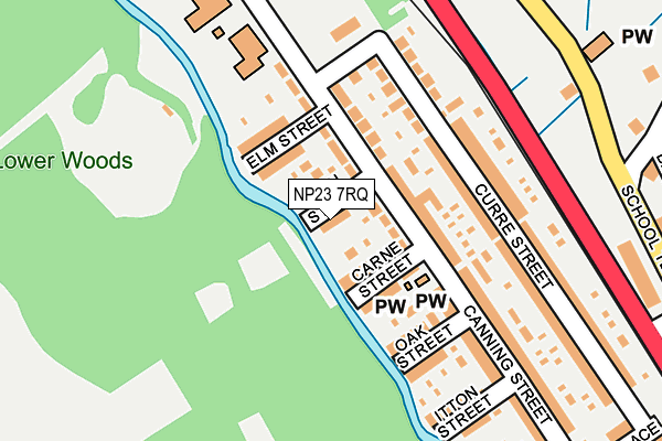 NP23 7RQ map - OS OpenMap – Local (Ordnance Survey)