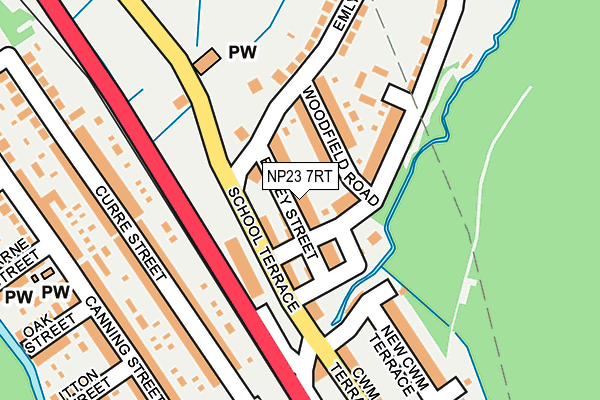 NP23 7RT map - OS OpenMap – Local (Ordnance Survey)