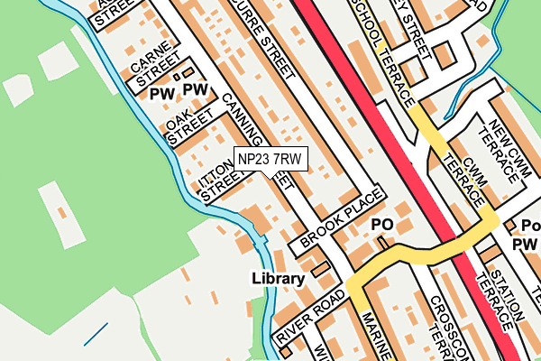 NP23 7RW map - OS OpenMap – Local (Ordnance Survey)