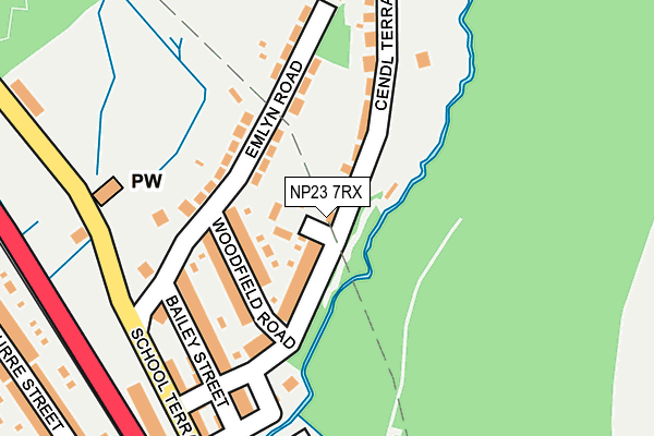 NP23 7RX map - OS OpenMap – Local (Ordnance Survey)