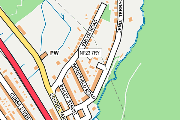 NP23 7RY map - OS OpenMap – Local (Ordnance Survey)