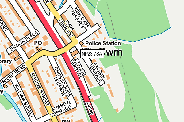 NP23 7SA map - OS OpenMap – Local (Ordnance Survey)