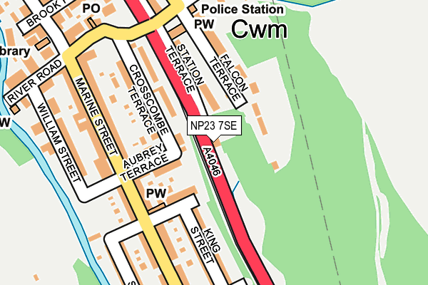 NP23 7SE map - OS OpenMap – Local (Ordnance Survey)